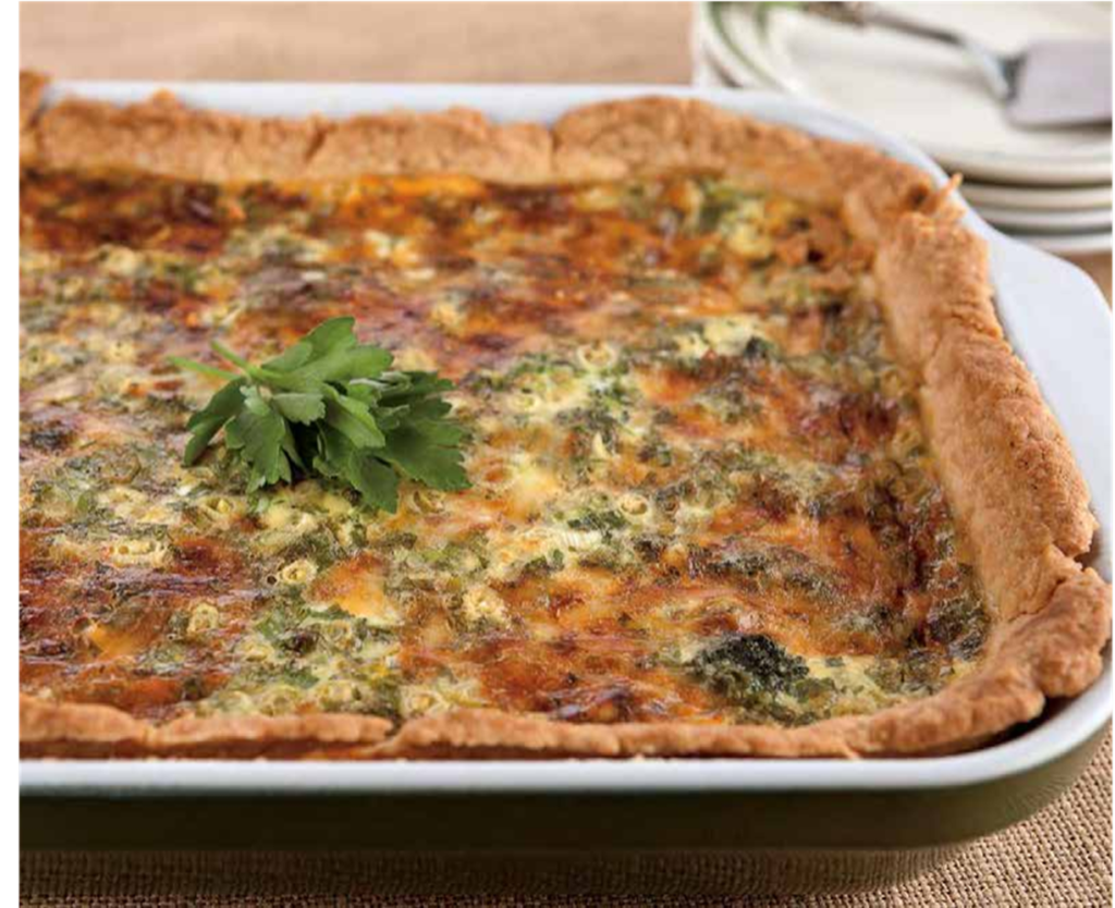 Festive Quiche with Broccoli and Cheese (for the Holidays too)