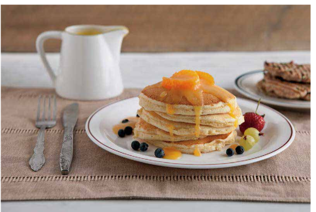 Delicious Ricotta Pancakes with Orange butter Sauce