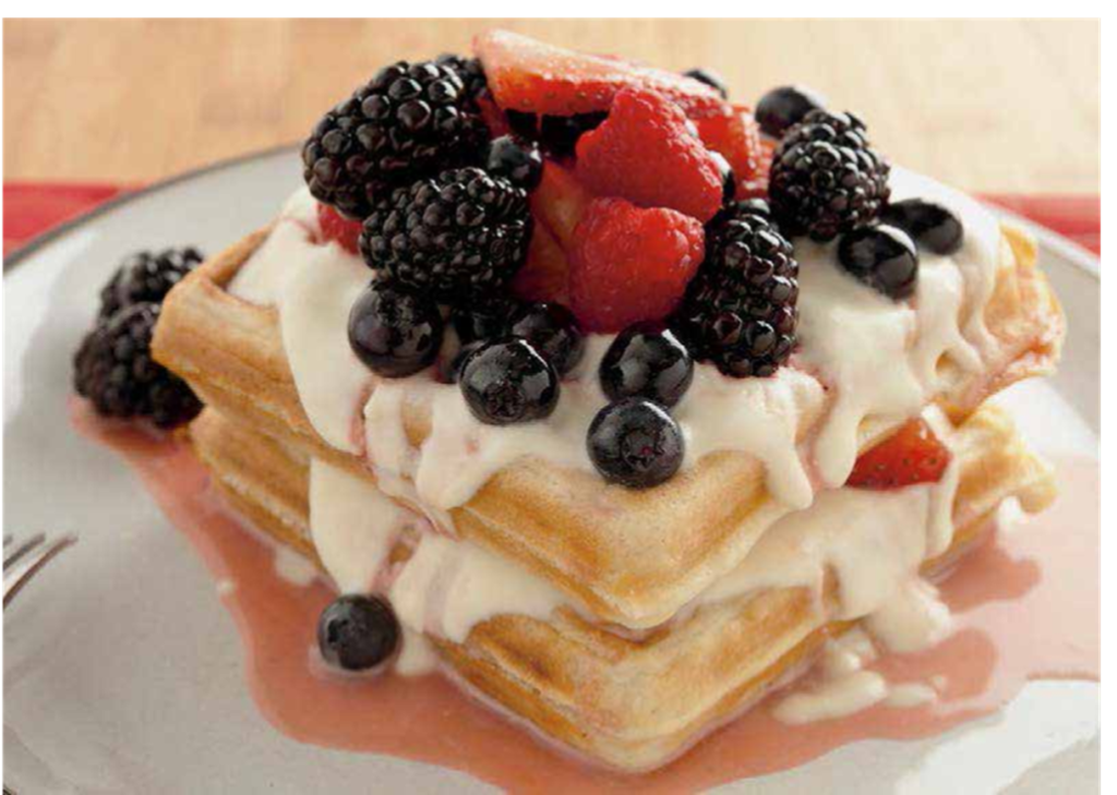 O!’s Mouthwatering two-topping Waffles