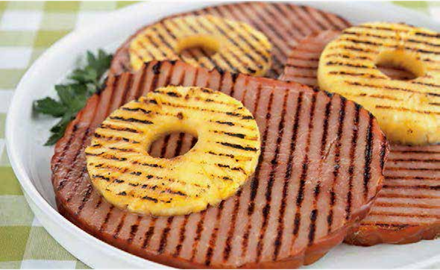 Mouthwatering Bourbon and Pineapple Glazed Ham Steaks