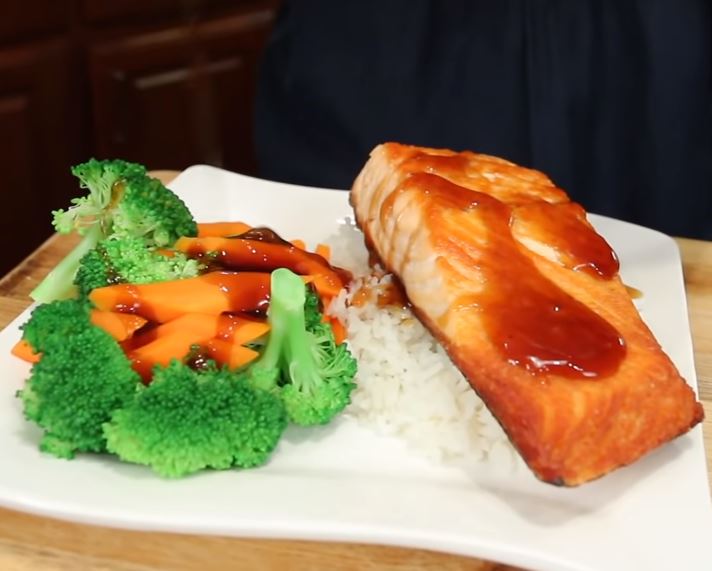 Easy Baked Salmon with Homemade Teriyaki Glaze