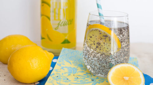 Get Rid Of Every Inch Of Fat In Your Body With Lemon And Chia Water!