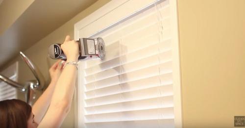 Here’s an easy way to clean your blinds  without taking them down.
