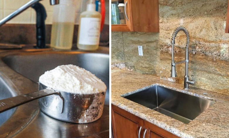 How To Clean Stainless Steel Sinks Using Flour