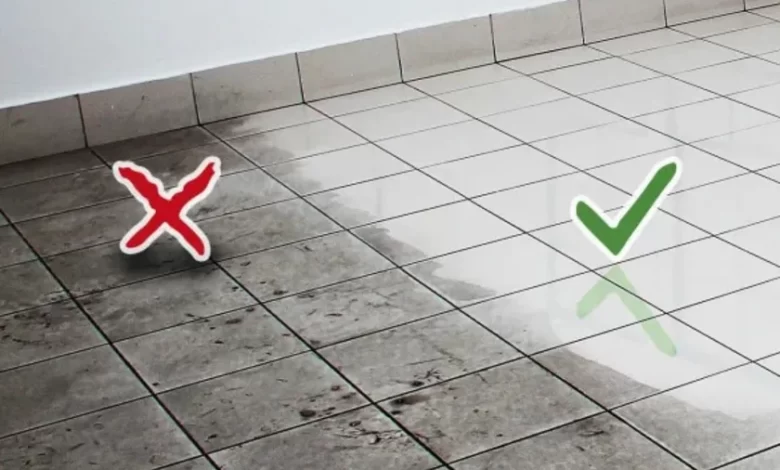 A tip for having shiny and clean tiles