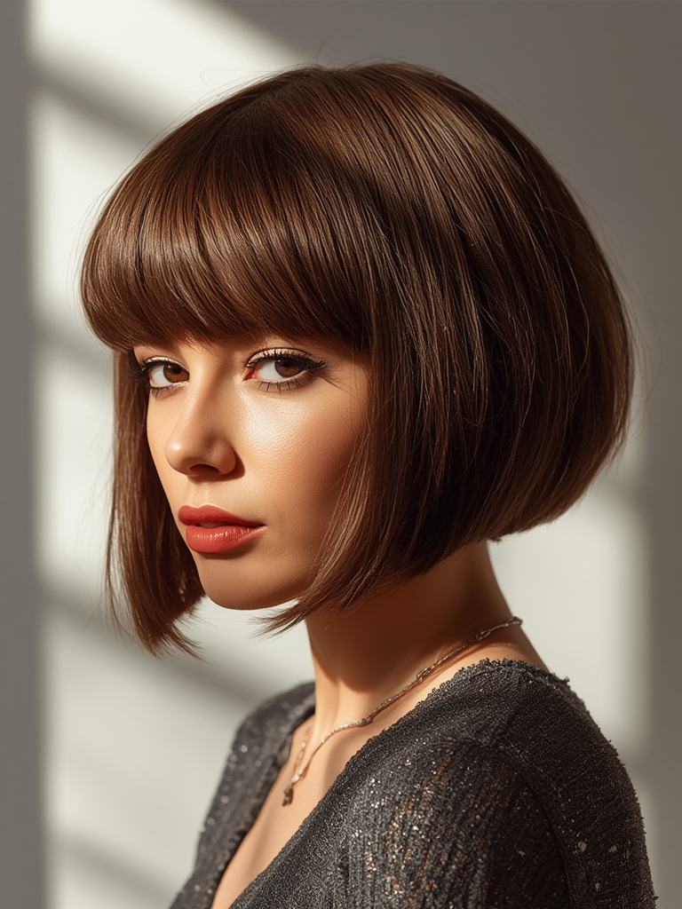 Razor Cut Bob 30 Styles - Stunning Chic 15 A bold and voluminous razor cut bob