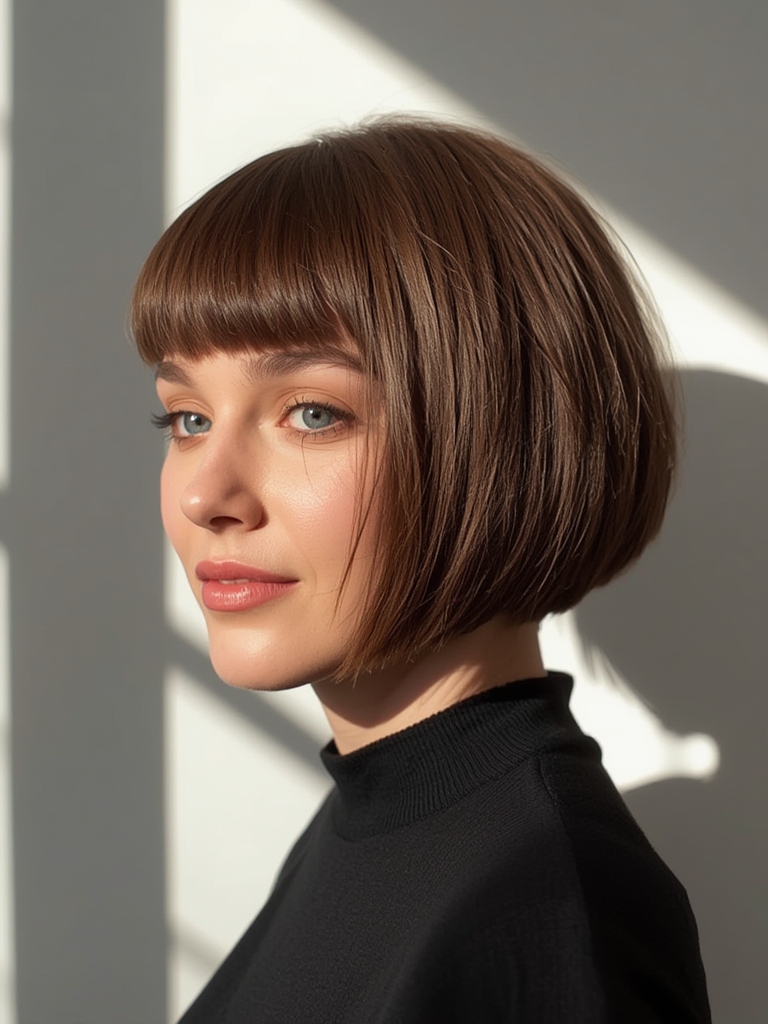 Razor Cut Bob 30 Styles - Stunning Chic 13 A modern chic razor cut bob hairstyle