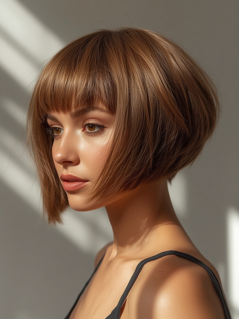 Razor Cut Bob 30 Styles - Stunning Chic 5 A razor cut bob showcasing natural hair movement