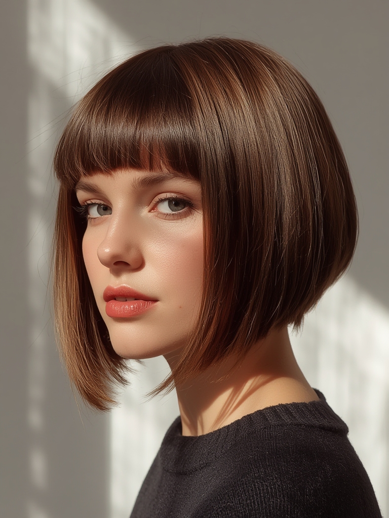 Razor Cut Bob 30 Styles - Stunning Chic 18 A sleek and polished razor cut bob