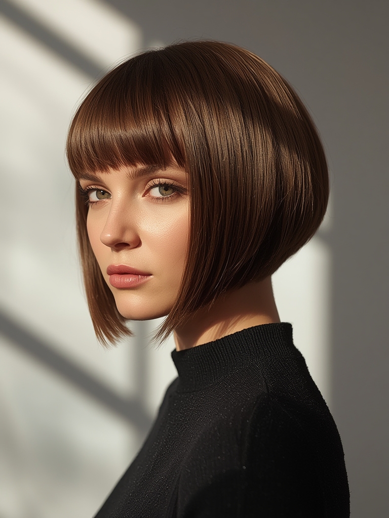Razor Cut Bob 30 Styles - Stunning Chic 3 A sophisticated and sleek razor cut bob hairstyle